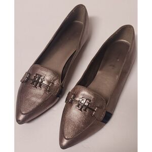 Tommy Hilfiger Tomina Shoes Bronze Loafer Flat Pointed Toe Slip On's TH 2 WOM 8M